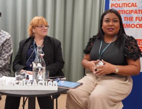 Mujeres líderes se unen en Suecia para trazar futuro de democracia